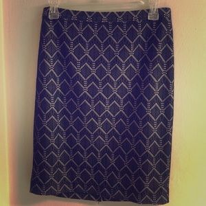 Black Lace Pencil Skirt-NWT